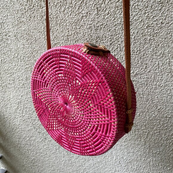 Street Level Round Rattan bag - Picture 7 of 7